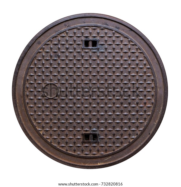 Rusty Manhole Cap Grunge Manhole Cover Stock Photo 732820816 | Shutterstock