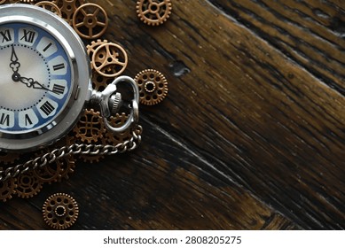 rusty mechanism in the old clock