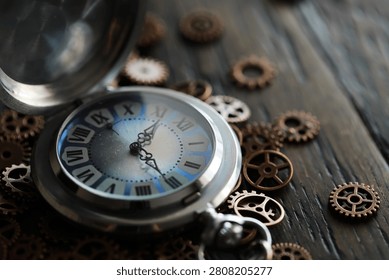 rusty mechanism in the old clock