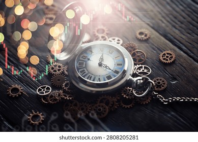 rusty mechanism in the old clock