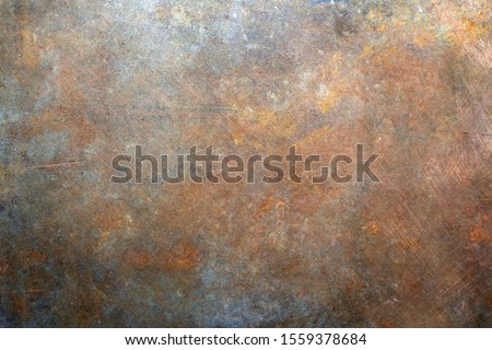 Rusty metal background, scratches texture