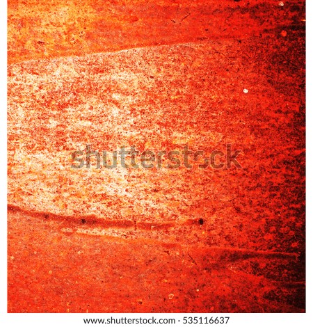 Similar – Wall with layers of red, orange and white paint weathered by the sun