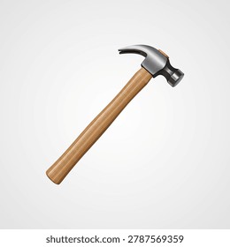 Rusty metal hook with a silver ring on white background