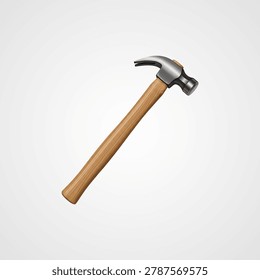 Rusty metal hook with a silver ring on white background