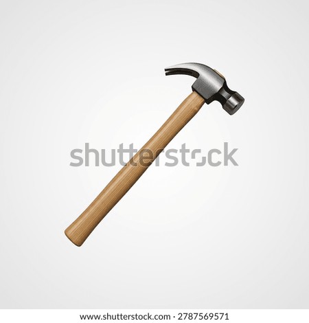 Rusty metal hook with a silver ring on white background