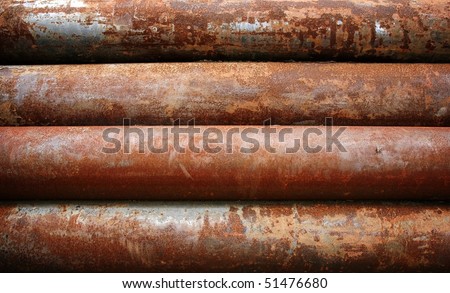 rusty metal pipe