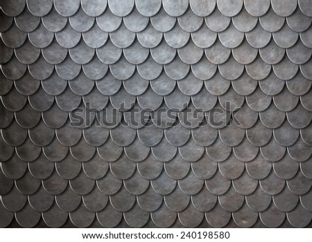 Rusty metal scales armor background