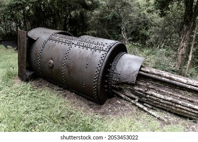 Rusty Mining Locomotive, The Charming Creek Walkway, New Zealand.