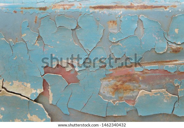 rusty on the blue\
paint car / paint texture