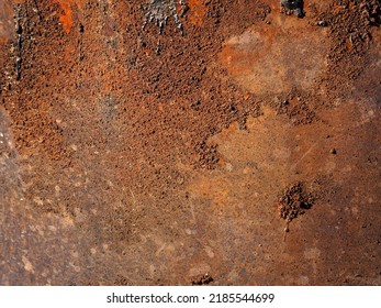 Rusty Sheet Metal Background, Close Up