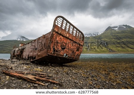 Similar – Shipwreck on the Lofoten Islands