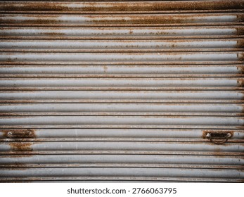 Rusty Shutter Corrugated Texture from a door way