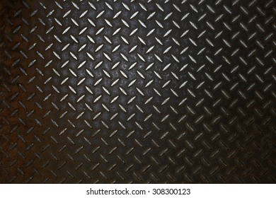 Rusty Steel Diamond Plate Texture