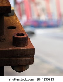 rusty structure in the Gdynia shipyard
