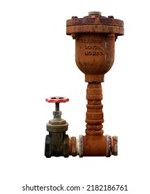 rusty water valve through long use Water leaks causing rust stains on the dark brown island.