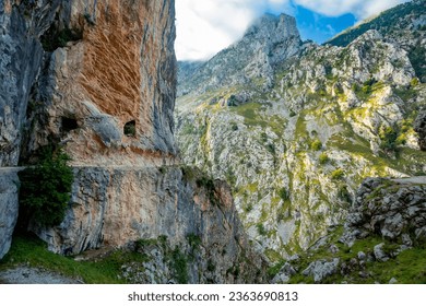 Ruta del Cares in Picos de Europa National Park, Spain	
 - Shutterstock ID 2363690813