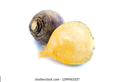 Rutabaga Isolated On White Background