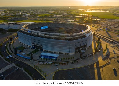 RUTHERFORD, NJ, USA - JUNE 22, 2019: Sunrise Over Metlife Stadium