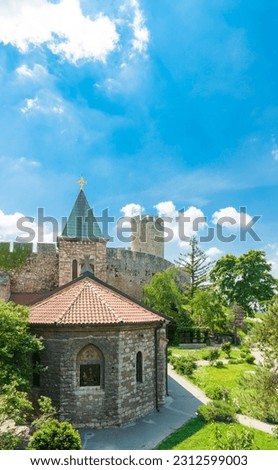 Ruzica Church (Little Rose Church). Serbian Orthodox church located in the Belgrade Fortress