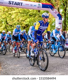 RUZOMBEROK, SLOVAKIA - SEPTEMBER 20: Professional Cyclist Yves Lampaert From Team Deceuninck - Quick-Step At Race Tour De Slovakia On July 20, 2019 In Ruzomberok