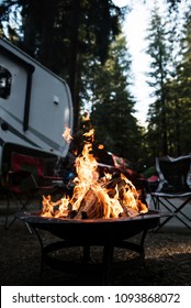 RV Campfire Flames