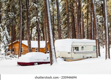 Imagenes Fotos De Stock Y Vectores Sobre Winter Rv Camping