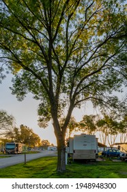 Rving At A Resort Park In Northern California
