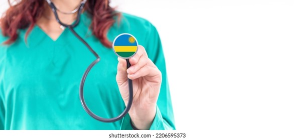 Rwanda National Healthcare System Female Doctor With Stethoscope