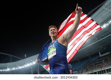 Ryan Crouser Of USA Team Shot Put Wins Gold Medal At The Rio 2016 Summer Olympic Games Track And Field, World Athletics - Rio De Janeiro, Brazil 08.18.2016