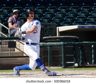 Ryan O'Hearn First Baseman For The Surprise Saguaros At Surprise Stadium In Surprise AZ USA 10,17,2016.