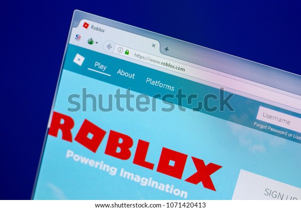 Ryazan Russia April 16 2018 Homepage Stock Photo Edit Now 1071420413 - roblox plugins for home page