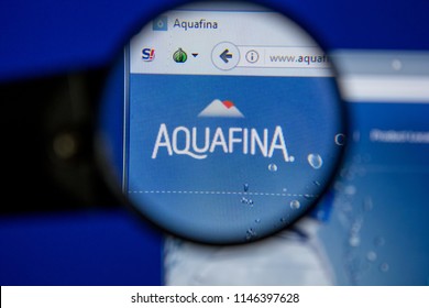 Ryazan, Russia - July 11, 2018: Aquafina.com Website On The Display Of PC.