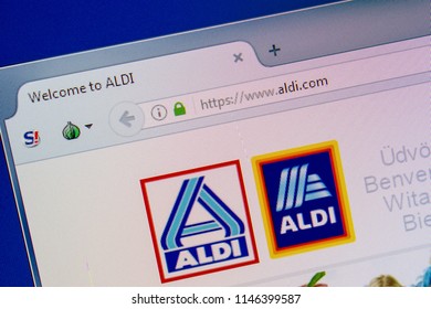 Ryazan, Russia - July 11, 2018: Aldi.com website on the display of PC. - Shutterstock ID 1146399587