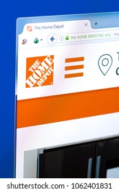 Ryazan, Russia - March 28, 2018 - Homepage Of The Home Depot Service On A Display Of PC, Web Adress - Homedepot.com.