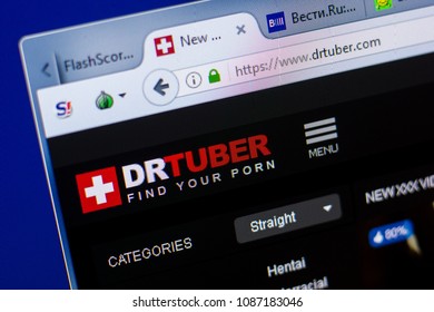Ryazan Russia May 08 2018 Drtuber Website On The Display Of Pc Ryazan Russia May 08 2018 Drtuber Website On The Display Of Pc