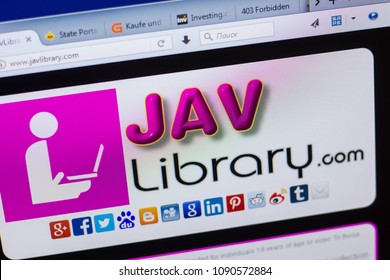 Ryazan Russia May 13 2018 Javlibrary Website On The Display Of Pc Ryazan Russia May 13 2018 Javlibrary Website On The Display Of Pc