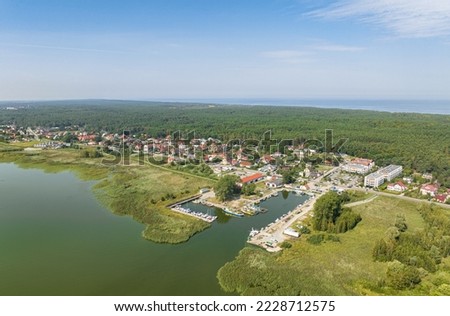Kąty rybackie, a town on the coast of the Baltic Sea, northern Poland Zdjęcia stock © 