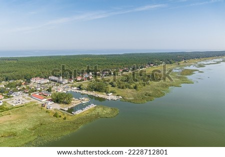 Kąty rybackie, a town on the coast of the Baltic Sea, northern Poland Zdjęcia stock © 