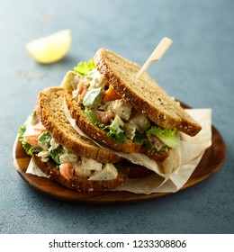 Rye Bread Chicken Avocado Sandwich