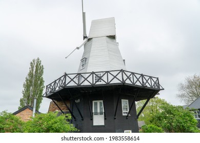 Rye, UK - 30 May 2021: Rye Windmill Bed And Breakfast Accommodation, East Sussex