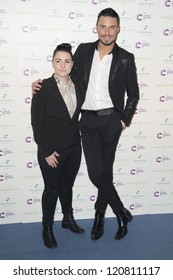 Rylan And Lucy Spraggan Arriving For The Emeralds And Ivy Ball, London. 01/12/2012 Picture By: Simon Burchell