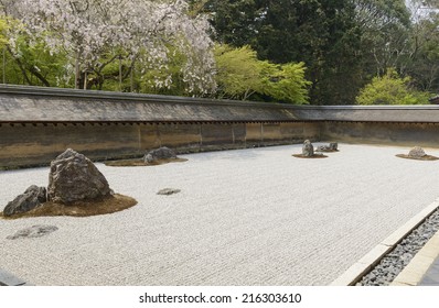 Ryoan-ji Zen Garden In Kyoto, Japan