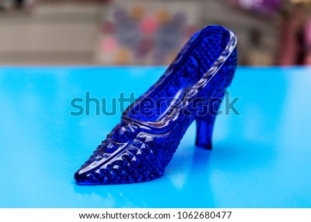 rystal shoes from a fairy tale about Cinderella.