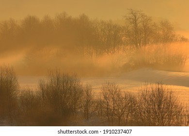 Ryugawa River In Winter, Shizukuishi Town, Iwate Prefecture