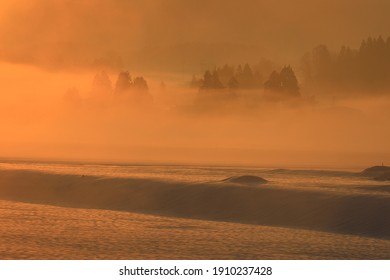 Ryugawa River In Winter, Shizukuishi Town, Iwate Prefecture