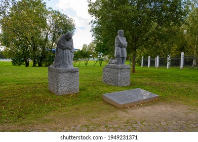 Rzhev, Tver Region, Russian Federation - September 19, 2020: Sculptures 