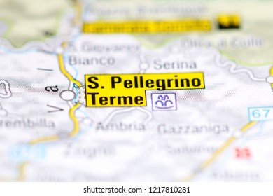 San Pellegrino Italy Map S Pellegrino Terme Italy On Map Stock Photo 1217810281 | Shutterstock