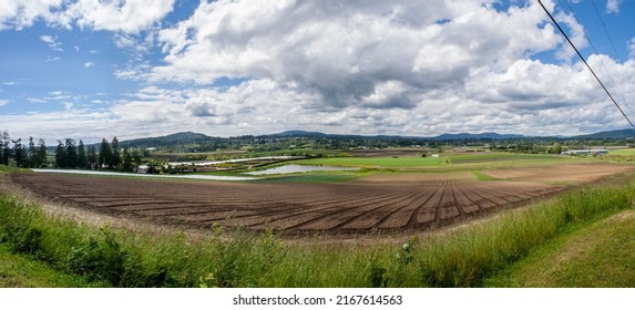 Saanich Farm Panorama, British Columbia, Canada