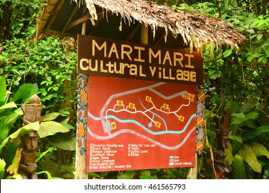 SABAH, MY - JUNE 21: Mari Mari Cultural Village Sign On June 21, 2016 In Sabah, Malaysia. Mari Mari Village Operates As A Museum That Preserves Borneo's Knowledge, History,culture And Tradition.