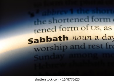 Sabbath Word In A Dictionary. Sabbath Concept.